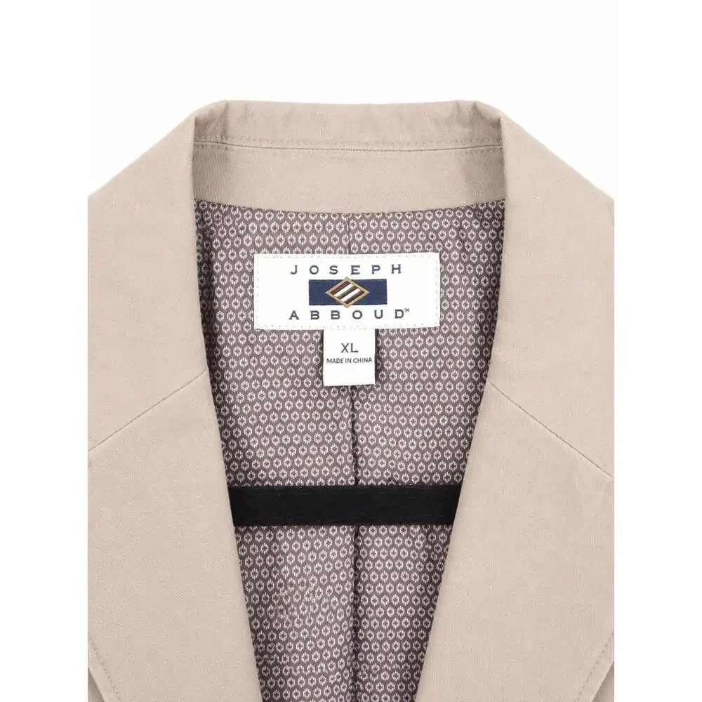 Joseph Abboud Beige Ivory Sport Coat Blazer Men’s XL Modern Fit Knit - Picture 2 of 5